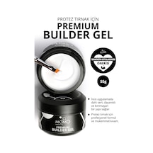 Momo Professional Premium Builder Gel Protez Tırnak Jeli No.02 Beyaz 55 gr