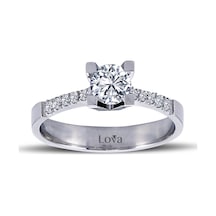 Lova Toplam 0,53 Karat Pırlanta Tektaş Yüzük - 1050093