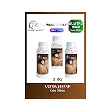 3 Kg Wood Epoxy Quatro Maxi/ Kalın Döküm Şeffaf Epoksi Reçine Seh