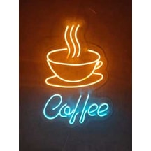 Coffee Neon Tabela Kahve Neon Yazı Dekoratif Duvar Aydınlatması