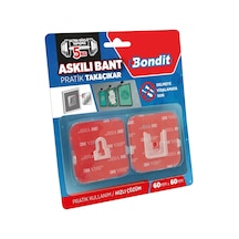 Bondit Askılı Bant Pratik Tak Çıkar 5 Kg kadar Taşıma kapasitesi Siyah