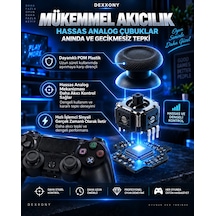 Pro Gamer Ps4 Oyun Kolu Kablolu Ve Kablosuz Siyah Bluetoothlu Bilgisayar Uyumlu Kol Gamepad Joystick