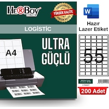 Herboy Hb-1055 37 X 24 Mm A4 Laser Etiket 200 Adet