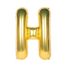 Folyo H Harfi Balon 100 Cm Gold Altın Büyük Boy 40inc Folyo Balon