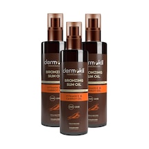 Dermokil Vitamin E & Carrot Oil Bronzlaştırıcı Güneş Yağı 3 x 200 ML