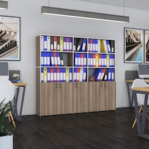 Kenzlife Klasör Dolabı Kilitli Gökbörü Crd 175 200 30 Klasörlük Kitaplık Ofis Arkalıksız Çok Renkli