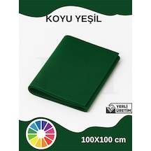 Koyu Yeşil Metrelik Ince Keçe Kumaş Keçe 1 Mm Aktivite Keçesi Renkli Keçe 1 Metre 100 Cm X 100 Cm