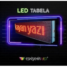 Kayan Yazı Led Tabela 16x64 Cm Kırmızı Çift Taraflı Eskişehirled