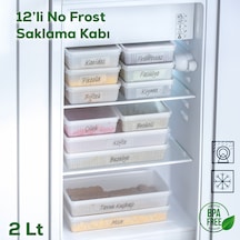 Porsima 1106 Çok Amaçlı No-Frost Derin Dondurucu Saklama Kabı 12'li