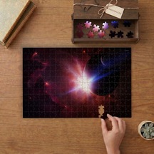 Kozmik Patlama Tasarımı 240 Parça Ahşap Puzzle Ahşap Kutuda Mpy60050