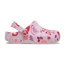 Crocs Classic Vday Clog Çocuk Pembe Günlük Stil Terlik 209755 7cı