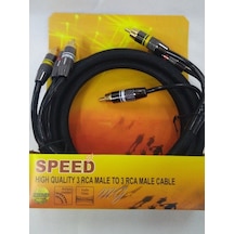 Speed 3Rca 3Rca Gold 2Mt Kablo