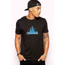Castlevania Pixel Logo Baskılı Siyah Erkek Tshirt