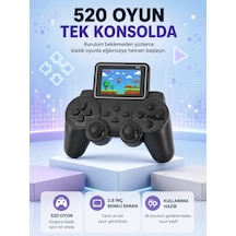 Mey İthalat S10 Retro Oyun Konsolu Taşınabilir 2.8 İnç Ekran Ergonomik Nostalji Yeni Nesil