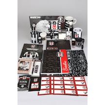 Lisanslı Beşiktaş 42 Parça Hobi Kırtasiye Seti Kupa,puzzle,boya Kalemi Altın