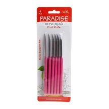 Paradise Paslanmaz Çelik Meyve Bıçağı Seti, Pembe