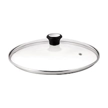 Cam Kapak - 28 Cm Açık Gri