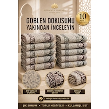10'lu Ekonomik İnce Seccade Hafif Karışık Renk Toplu Dağıtım Namaz Seccadesi Çok Renkli