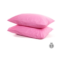 Mer-Tim 2'Li 50X70 Ranforce Pembe Yastık Kılıfı