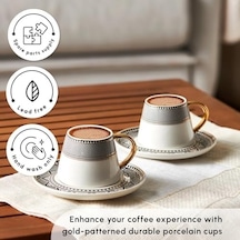 Globe 6 Kişilik Kahve Fincanı Takımı 90 Ml Açık Ahşap