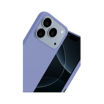 Apple iPhone Uyumlu   17 Pro Nano İçi Kadife Silikon - Lila