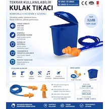 J&y Ec-2062c Snr 32 Db Çam Tipi Kulak Tıkacı