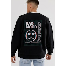 Startmore Bad Mood Oversize Siyah Sweatshirt Tarzsokak44 Siyah