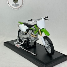 Kawasaki Kx 250f 1:18 Diecast Model Motosiklet Maisto Lisanslı, Metal Gövde, Standlı