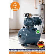 Jet100 Döküm Gövdeli 1 Hp 0.75kw 24l Yatay Genleşme Tanklı Bahçe Bina Hidrofor Pompa - 3 Kat 3 Dair