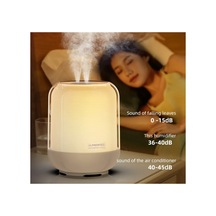 3 Litre Oda Hava Nemlendirici Led Işıklı Buhar Makinesi Çift Nozul Humidifier