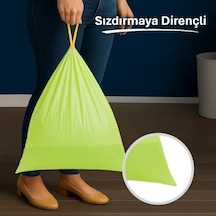 Yasemin Kokulu Büyük Boy Büzgülü Çöp Poşeti 10'lu 65x67 Cm, Kolay Bağlanır Kokulu Büzgülü Büyük Boy Çöp Torbası, Sızdırmaz, Yırtılmaz, Geri Dönüştürülebilir Atık Torbası, Güçlü Çöp Poşeti