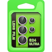 Mey İthalat Samsung Uyumlu Galaxy S24 Ultra Raze Metal Kamera Lens - Mor