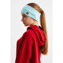 Kadın Pamuklu Kaşkorse, Kaymaz, Terletmez, Ultra Hafif, Spor Saç Bandı Bandana - Tek Ebat / Aqua Aqua