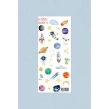 M31 Uzay Ve Bilim Temalı Sticker Seti Çok Renkli