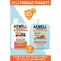 SPF 50+ 2li Fırsat Seti Leke Karşıtı Nemlendirici Yüksek Koruma Güneş Kremi 100 ML