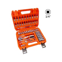 6388 Lokma Ve Lokmalı Bits Uç Takımı 1/4" - 53 Parça 72 Diş Cırcırlı