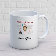 Kişiye Özel Müşteri Hizmetleri Kupa Bardak Çok Renkli