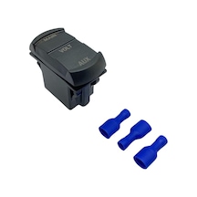 12v-24v Dijital Voltmetre Çift Ekran, Aynı Anda İki Ayrı Voltaj Anahtar Tipi Mavi Işık