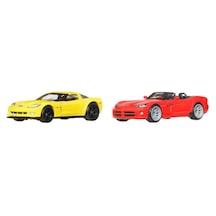 Hot Wheels 2'li Premium Araba Seti Jhw54 2012 Corvette Z06 & 20 Çok Renkli