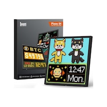 Pixoo-64 Wifi Piksel Sanat Ekranı, 64 X 64 Led Panel, Benzersiz Aydınlatma Dekorasyonu İle Uygu Standart