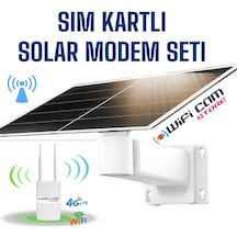 Solar Güneş Enerjili 4g Dış Mekan Wıfı Router Modem Seti Solar Güneş Enerjili 4g Dış Mekan Wıfı Router Modem Seti