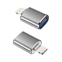 Store Lightning To Usb Type C Dönüştürücü Adaptör Lightning Erkek, Usb Dişi Otg Adaptör, Apple İphone İpad İle Uyumlu, Kamera Kart Okuyucu, Usb Flash Sürücü Karışık Renk