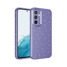 Galaxy A35 Uyumlu Simli Tasarımlı Renkli Geçişli Kamera Korumalı Kılıf