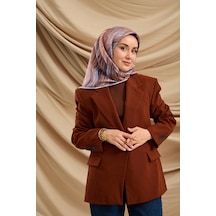 Silk Home Twill İpek Eşarp 11484-28 Yavruağzı, Mor, Pudra, Buz Mavi, Kahve