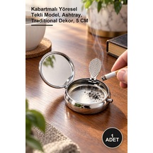 1 Adet Küllük Kutusu Kabartmalı Yöresel Tekli Model, Ashtray, Traditional Dekor, 5 Cm