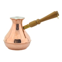 Bakır Sade Zarif Minimal 375ml Renkli Rus Cezvesi Orta