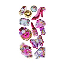Sticker Kabartmalı Stiker Defter, Planlayıcı Etiket Pullu-801 - 17x9 Cm - Elmas Ruj