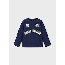 Mayoral Mavi Erkek Çocuk Çift Kollu Sweatshirt 4075 Mavi