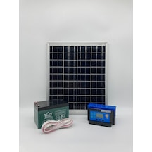 25 W Monokristal Panelli Güneş Enerji Seti Solar Aydınlatma N11.587