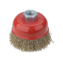 Partner Pt02029 Çanak Fırça Sarı Dalgalı Telli M14 Vidalı 75mm